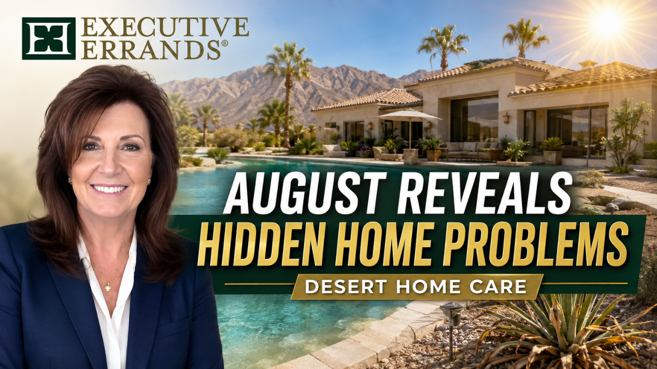 Executive Errands August home problems in the Coachella Valley