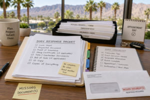 Coachella Valley DMV Missing Document Help