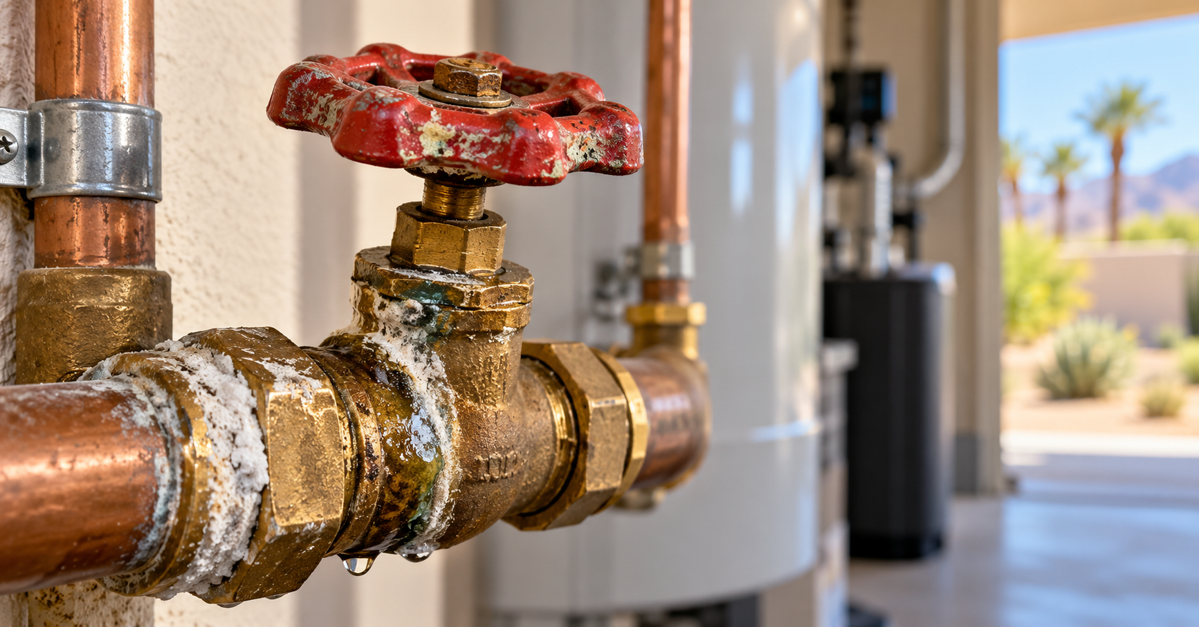 signs main water shutoff is failing Coachella Valley