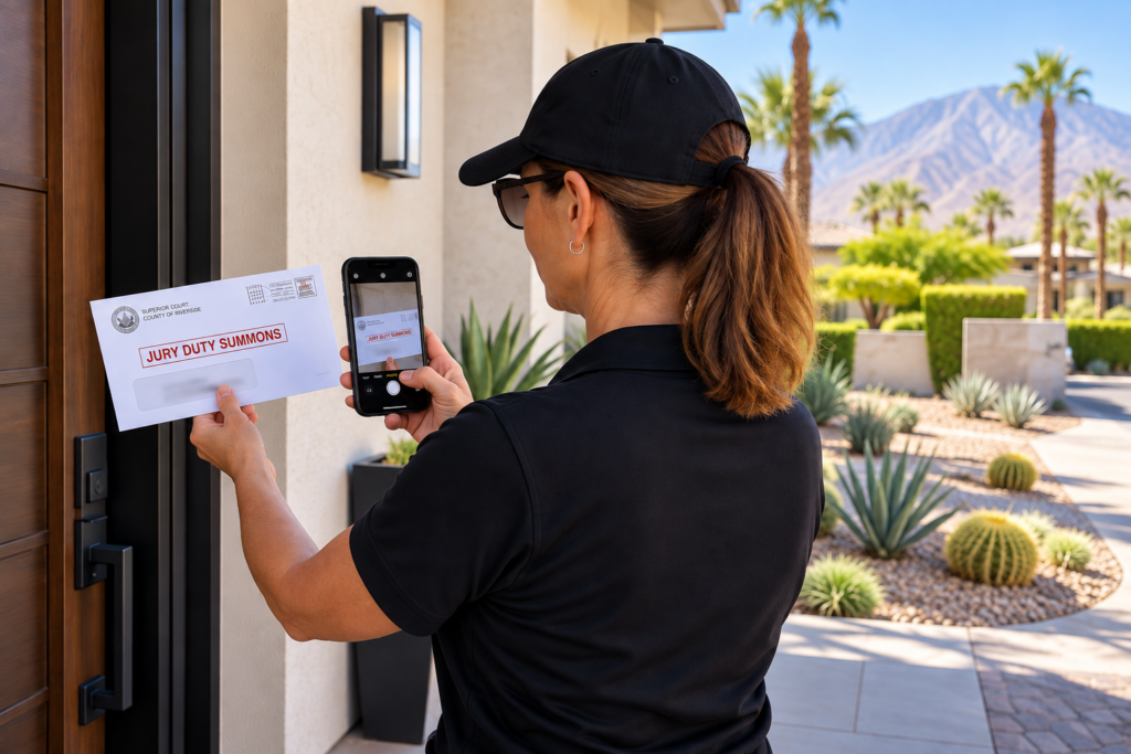 Coachella Valley jury duty summons out of town